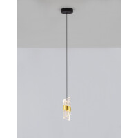 Nova Luce 9186937 SENECA Pendelleuchte Schwarz / Gold 4