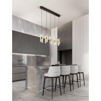 Nova Luce 9186940 SENECA Pendelleuchte Schwarz / Gold 2