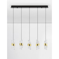 Nova Luce 9186940 SENECA Pendelleuchte Schwarz / Gold 3