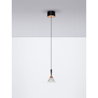 Nova Luce 9186963 PALUZ Pendelleuchte Schwarz / Rose Gold 3