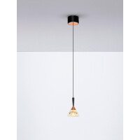 Nova Luce 9186963 PALUZ Pendelleuchte Schwarz / Rose Gold 4
