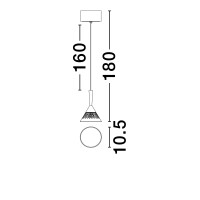 Nova Luce 9186963 PALUZ Pendelleuchte Schwarz / Rose Gold 6
