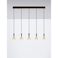Nova Luce 9186964 PALUZ Pendelleuchte Schwarz / Rose Gold 4