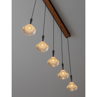 Nova Luce 9186964 PALUZ Pendelleuchte Schwarz / Rose Gold 5