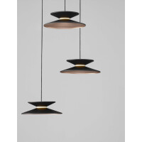 Nova Luce 9416950 MORFI Pendelleuchte Schwarz/Gold 5