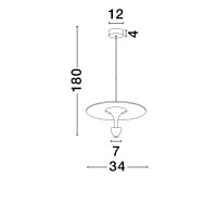 Nova Luce 9186702 LUET Pendelleuchte Schwarz/Weiß 5