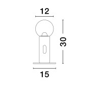 Nova Luce 9870026 CHRONOS Tischleuchte Schwarz 7