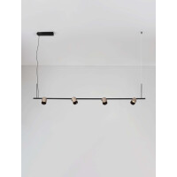 Nova Luce 9088131 SIRMOS Pendelleuchte Schwarz/Mokka 4