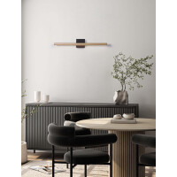 Nova Luce 9088110 LIOS Wandleuchte Schwarz/Mokka 2