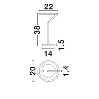 Nova Luce 9088141 TILIA Tischleuchte Nickel 6