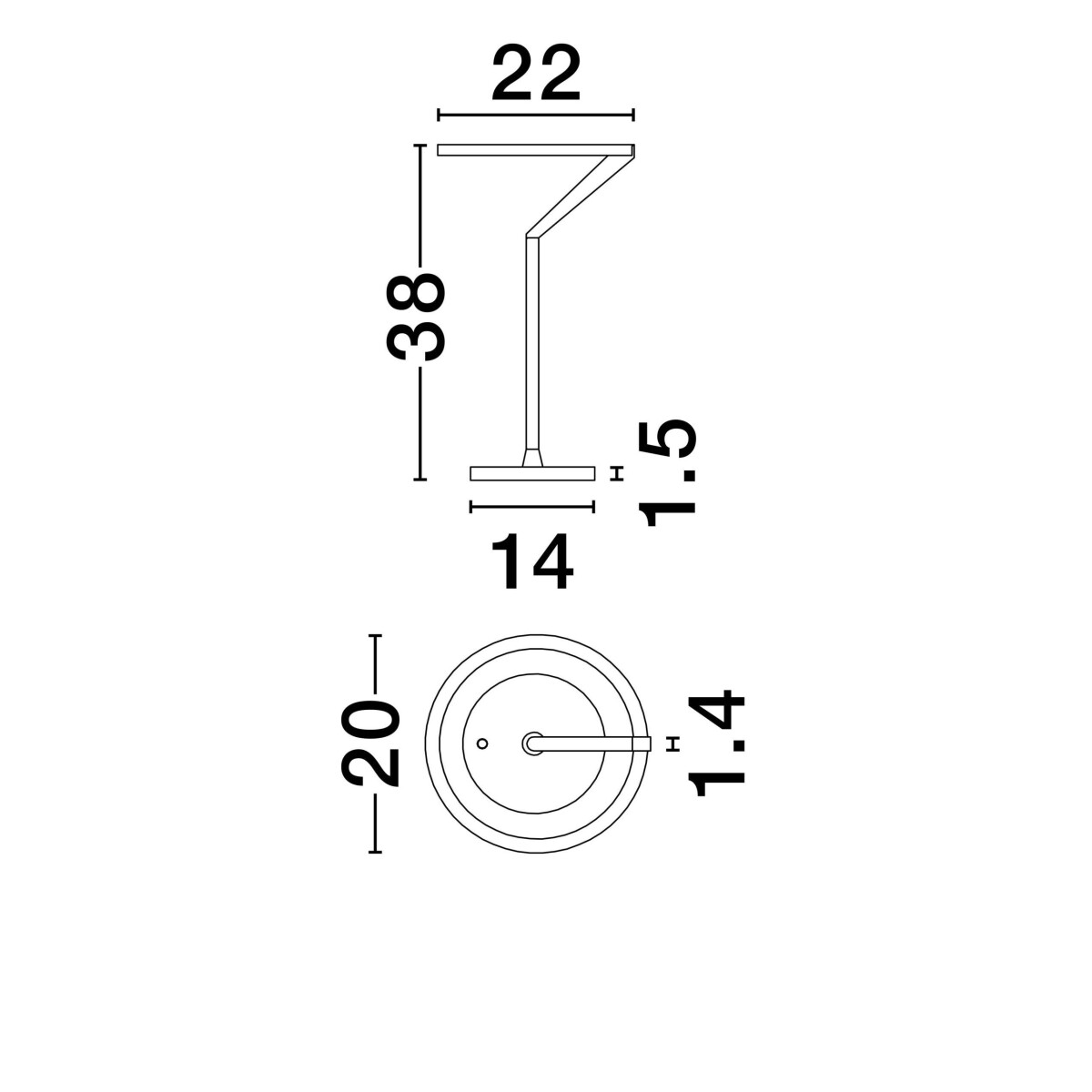 5212017471611 - 9088149 TILIA Tischleuchte Schwarz