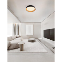 Nova Luce 9030505 SIGI Deckenleuchte Schwarz/Holz 2