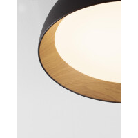 Nova Luce 9030505 SIGI Deckenleuchte Schwarz/Holz 5
