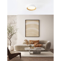 Nova Luce 9030502 SIGI Deckenleuchte Weiß/Holz 2