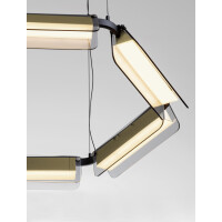 Nova Luce 9009132 APNEA Pendelleuchte Schwarz/Gold 5