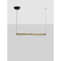 Nova Luce 9009133 APNEA Pendelleuchte Schwarz/Gold 3