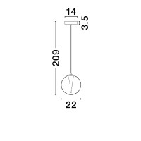 Nova Luce 9416940 GALEO Pendelleuchte Gold 6