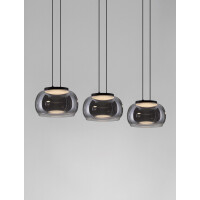 Nova Luce 9416955 BIOS Pendelleuchte Schwarz/Rauch 2