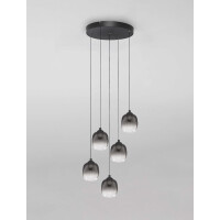 Nova Luce 9236207 KITA Pendelleuchte Schwarz/Rauch 3