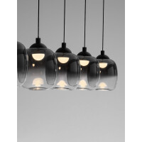 Nova Luce 9236208 KITA Pendelleuchte Schwarz/Rauch 5