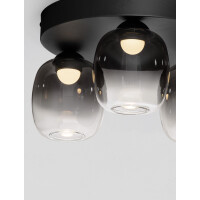 Nova Luce 9236209 KITA Deckenleuchte Schwarz/Rauch 5