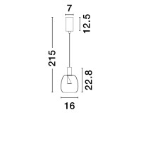 Nova Luce 9236390 IMATIA Pendelleuchte Gold/Rauch 8