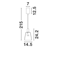 Nova Luce 9236391 IMATIA Pendelleuchte Gold/Rauch 8