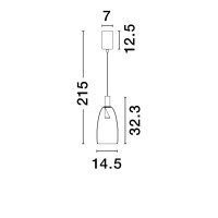 Nova Luce 9236392 IMATIA Pendelleuchte Gold/Rauch 8