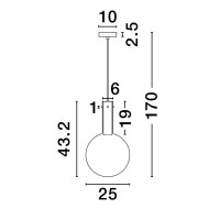 Nova Luce 9009101 NOSTOS Pendelleuchte Blau 6