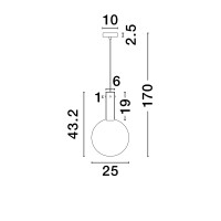 Nova Luce 9030542 NOSTOS Pendelleuchte Rauch 7