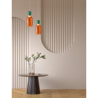 Nova Luce 9009100 PLUMA Pendelleuchte Gold/Grün/Orange 