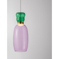 Nova Luce 9030544 PLUMA Pendelleuchte Gold/Grün/Lila 5