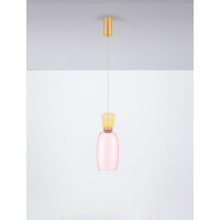 Nova Luce 9030545 PLUMA Pendelleuchte Gold/Pink/Gelb 3