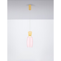 Nova Luce 9030545 PLUMA Pendelleuchte Gold/Pink/Gelb 4