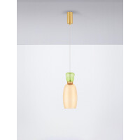 Nova Luce 9030546 PLUMA Pendelleuchte Gold/Grün/Gelb 3