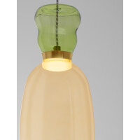Nova Luce 9030546 PLUMA Pendelleuchte Gold/Grün/Gelb 5