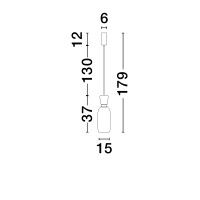 Nova Luce 9030546 PLUMA Pendelleuchte Gold/Grün/Gelb 7