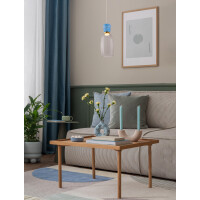 Nova Luce 9030547 PLUMA Pendelleuchte Gold/Blau/Rauch 2