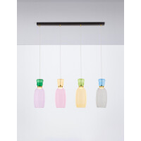 Nova Luce 9030548 PLUMA Pendelleuchte Grün/Gelb/Pink/Bl
