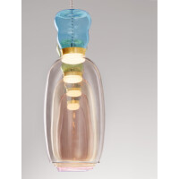 Nova Luce 9030548 PLUMA Pendelleuchte Grün/Gelb/Pink/Bl