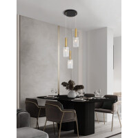 Nova Luce 9009274 CERTA Pendelleuchte Schwarz / Gold 2