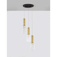 Nova Luce 9009274 CERTA Pendelleuchte Schwarz / Gold 3