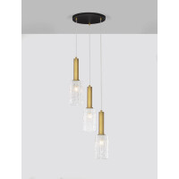 Nova Luce 9009274 CERTA Pendelleuchte Schwarz / Gold 4