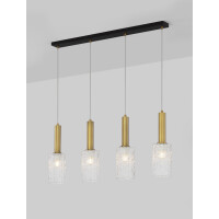 Nova Luce 9009275 CERTA Pendelleuchte Schwarz / Gold 4