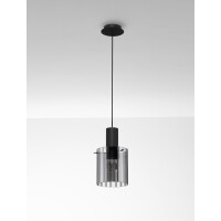Nova Luce 9236200 MIRBI Pendelleuchte Schwarz/Rauch 3