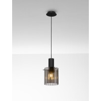 Nova Luce 9236200 MIRBI Pendelleuchte Schwarz/Rauch 4
