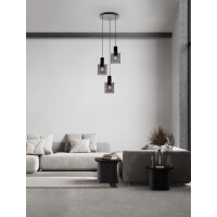 Nova Luce 9236201 MIRBI Pendelleuchte Schwarz/Rauch 2