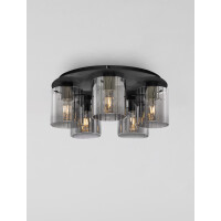 Nova Luce 9236204 MIRBI Deckenleuchte Schwarz/Rauch 4