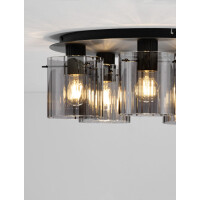 Nova Luce 9236204 MIRBI Deckenleuchte Schwarz/Rauch 5