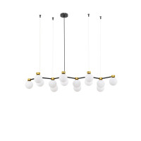 Nova Luce 9620163 OVALINO Pendelleuchte Schwarz / Gold 3